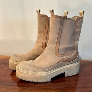 Sam Edelman Beige Heeled Boots
